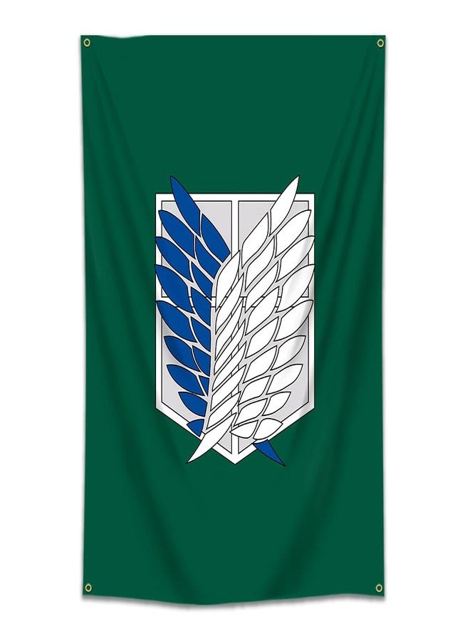 MOOR Attack On Titan Tapestry Shingeki No Kyojin Wall Hanging（60X40Inch,Vivid Color,Polyster） For Man Cave,Dorm,Gift Needs (M11-193) - Image 1